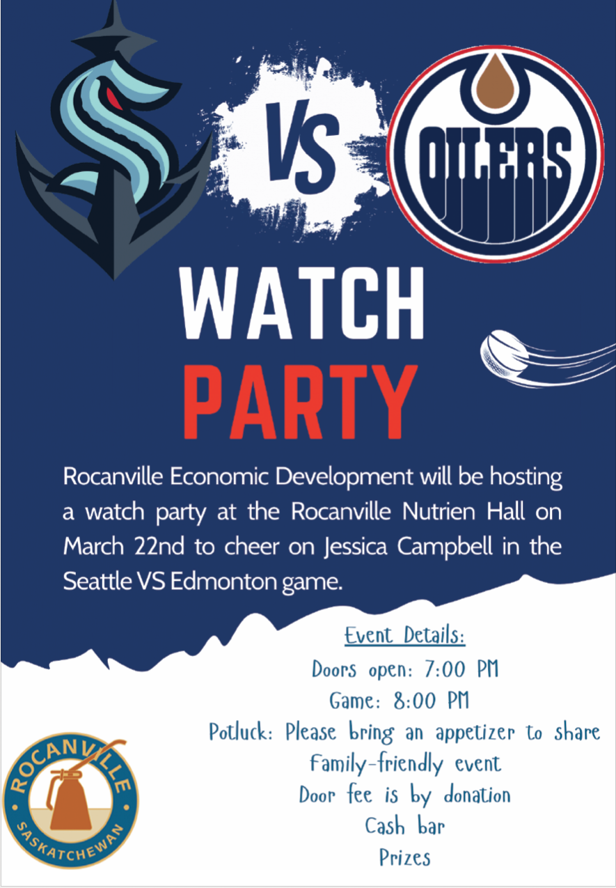 Rocanville Seatle Kraken Watch Party